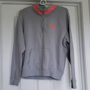 Victoria's Secret Pink Half Zip Hoodie